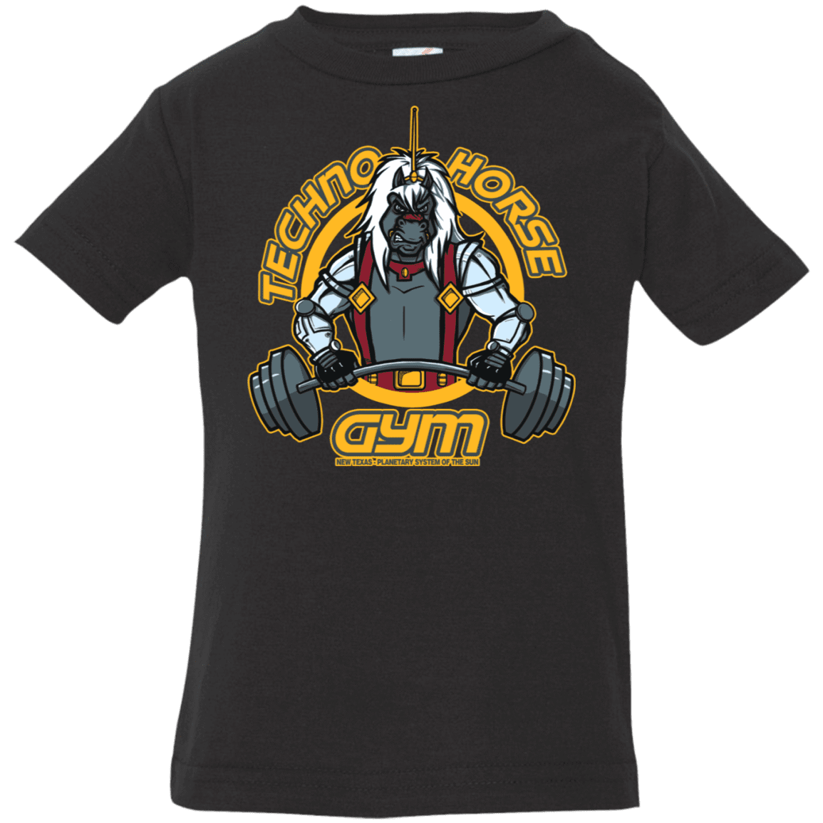 T-Shirts Black / 6 Months Techno Horse Gym Infant Premium T-Shirt
