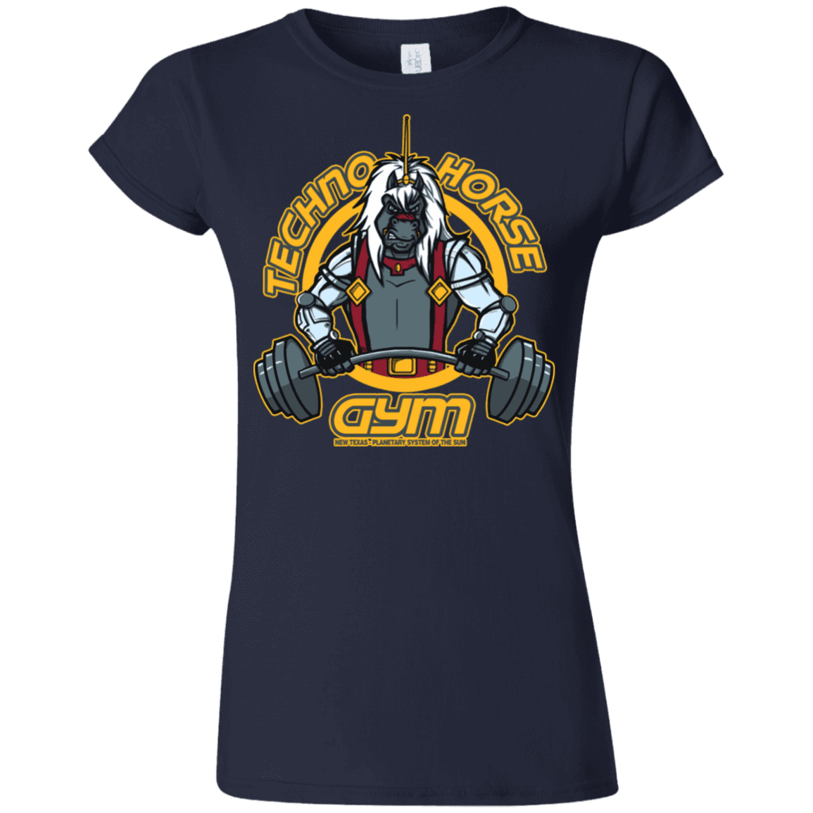 T-Shirts Navy / S Techno Horse Gym Junior Slimmer-Fit T-Shirt