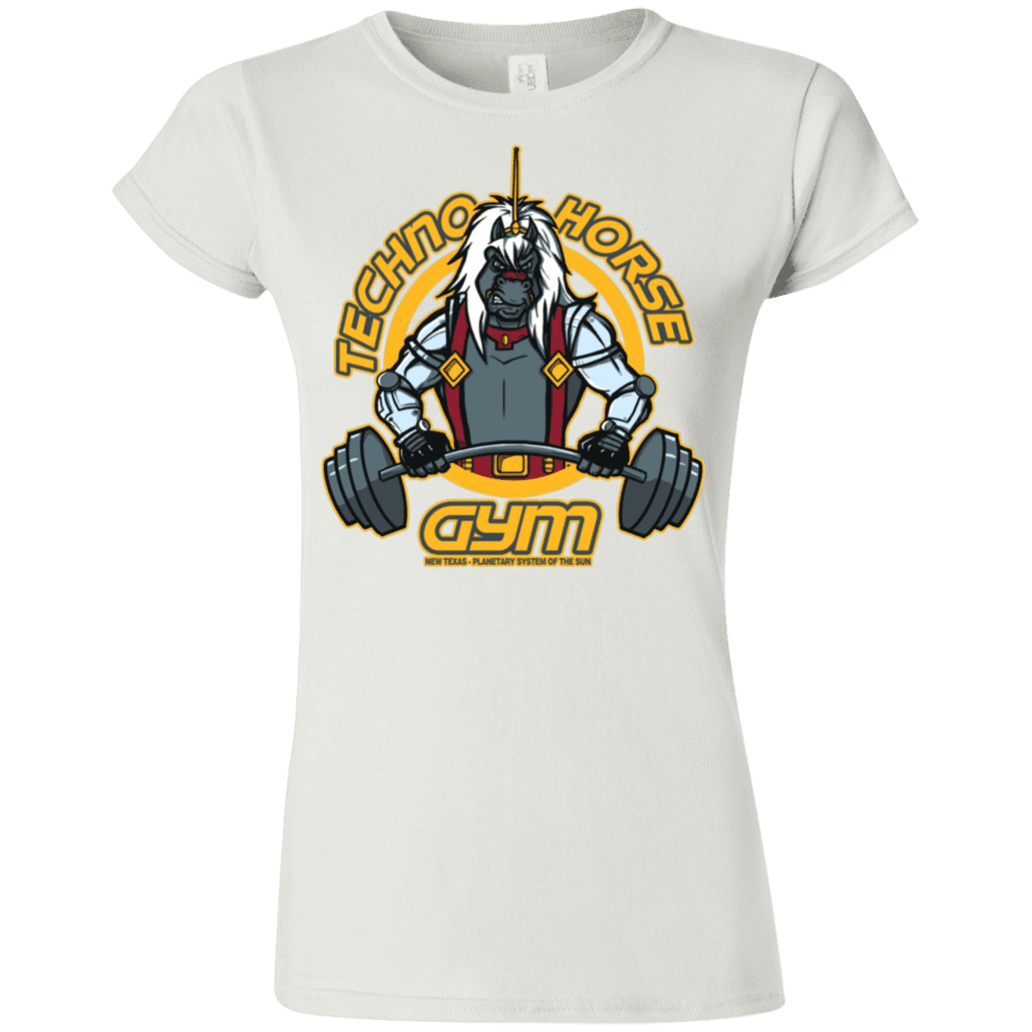 T-Shirts White / S Techno Horse Gym Junior Slimmer-Fit T-Shirt