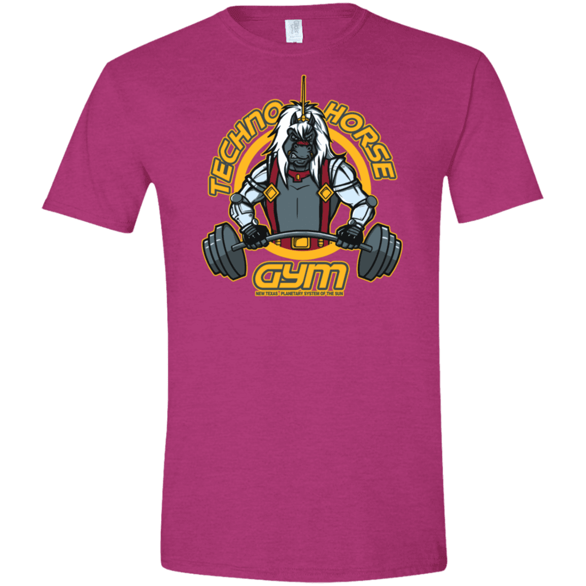 T-Shirts Antique Heliconia / S Techno Horse Gym Men's Semi-Fitted Softstyle