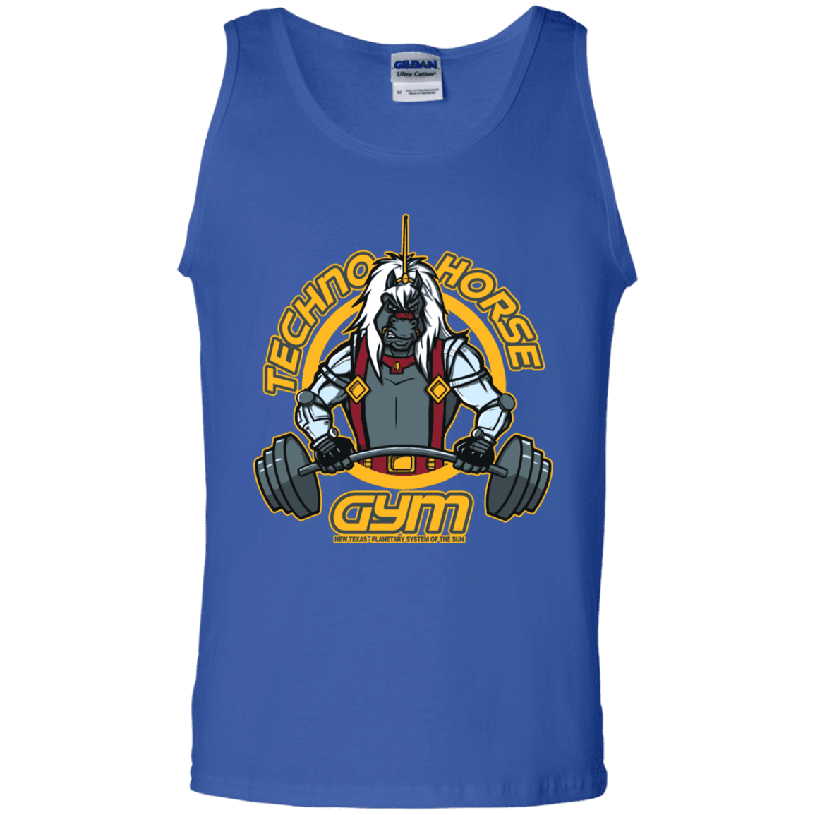 T-Shirts Royal / S Techno Horse Gym Men's Tank Top