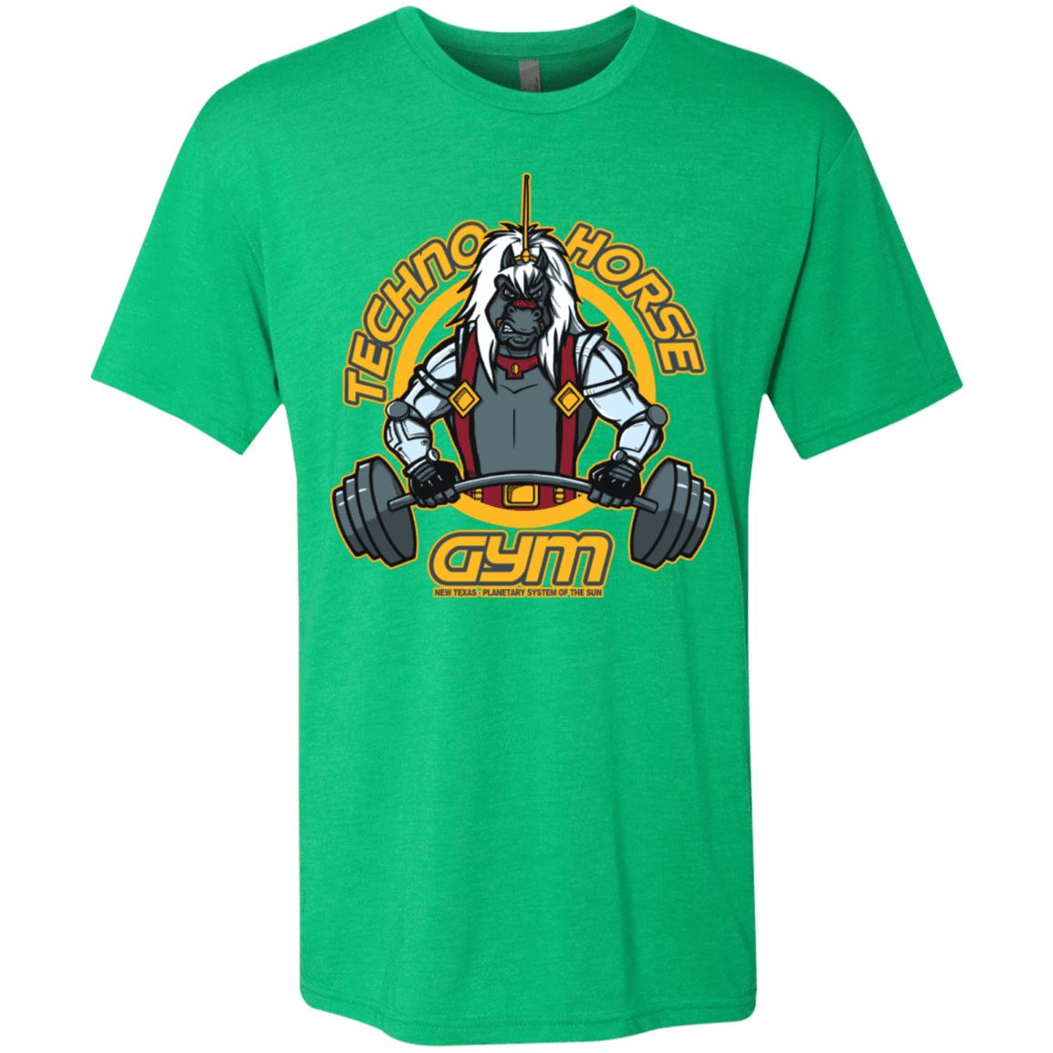 T-Shirts Envy / S Techno Horse Gym Men's Triblend T-Shirt