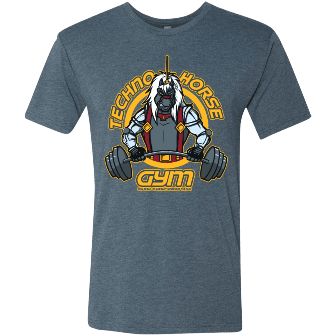 T-Shirts Indigo / S Techno Horse Gym Men's Triblend T-Shirt