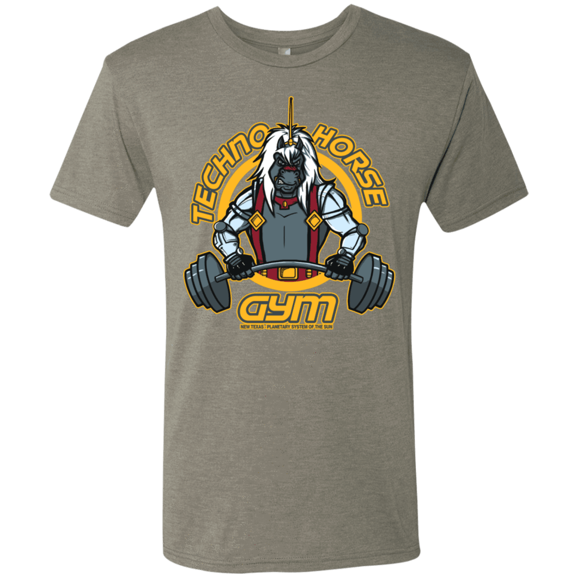 T-Shirts Venetian Grey / S Techno Horse Gym Men's Triblend T-Shirt