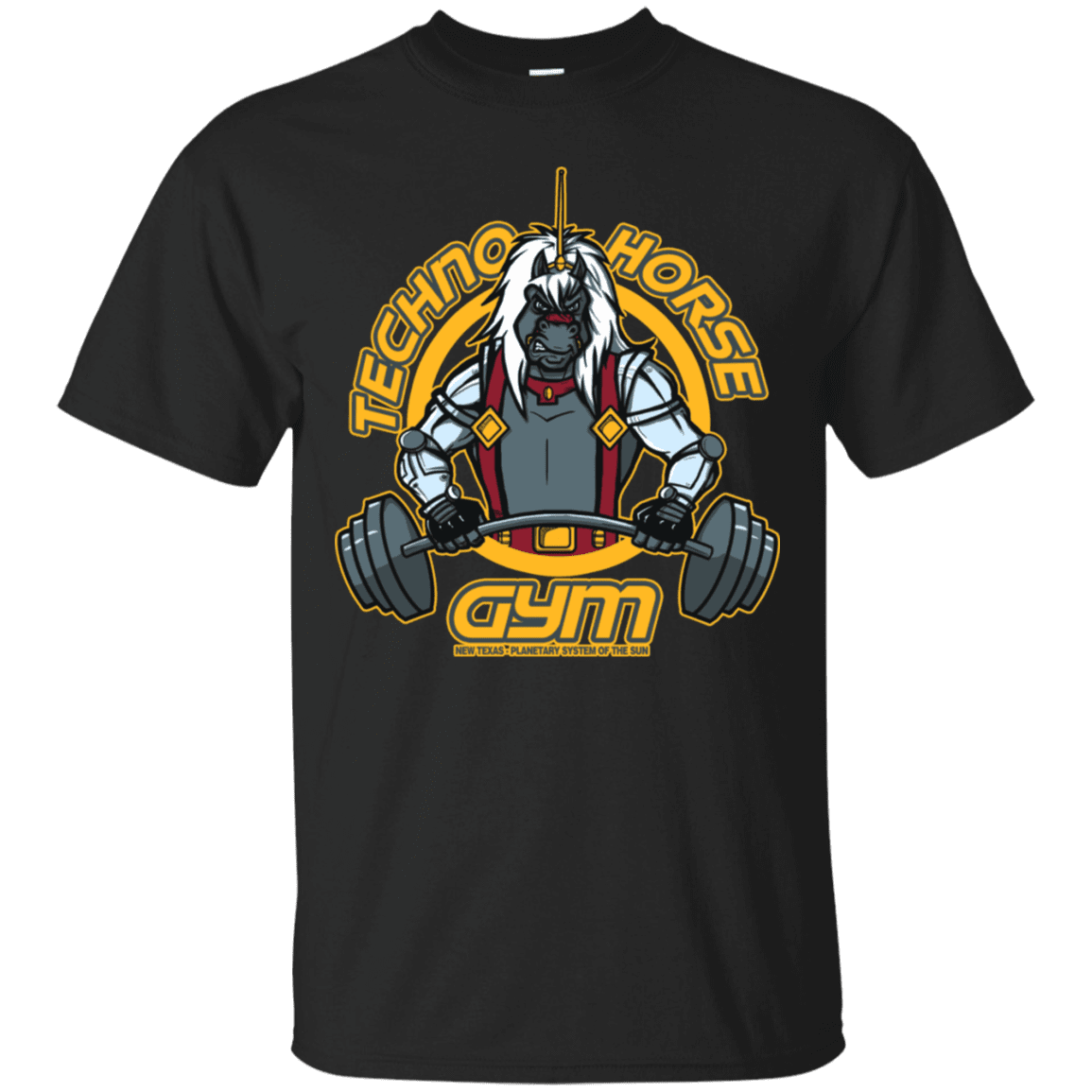 T-Shirts Black / S Techno Horse Gym T-Shirt