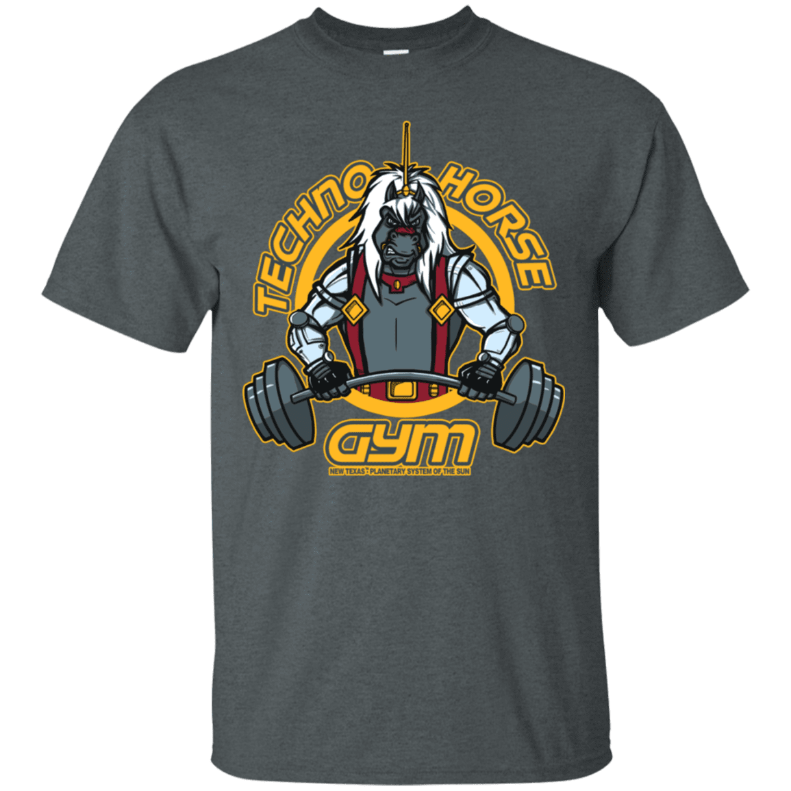 T-Shirts Dark Heather / S Techno Horse Gym T-Shirt