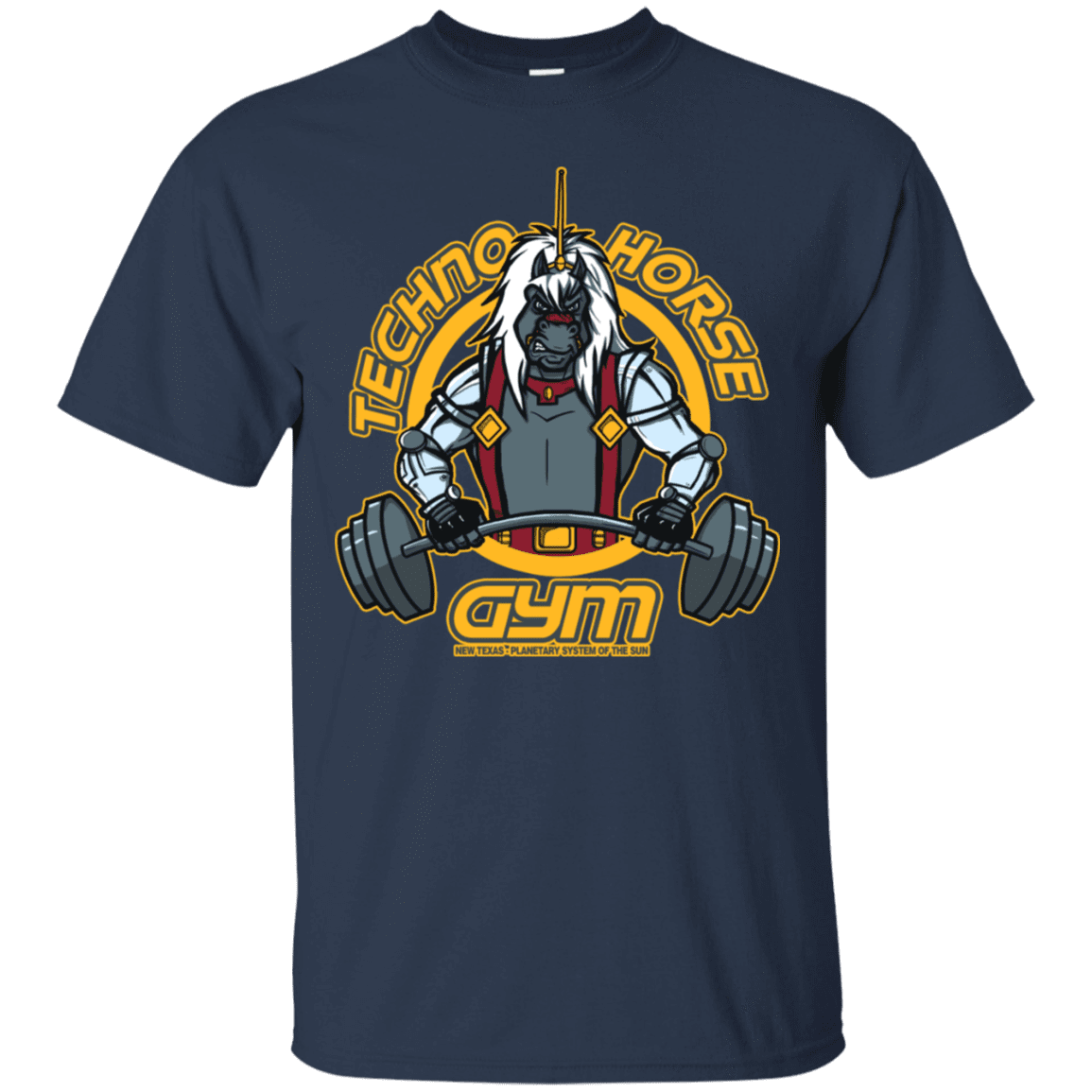 T-Shirts Navy / S Techno Horse Gym T-Shirt
