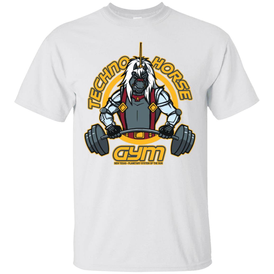 T-Shirts White / S Techno Horse Gym T-Shirt