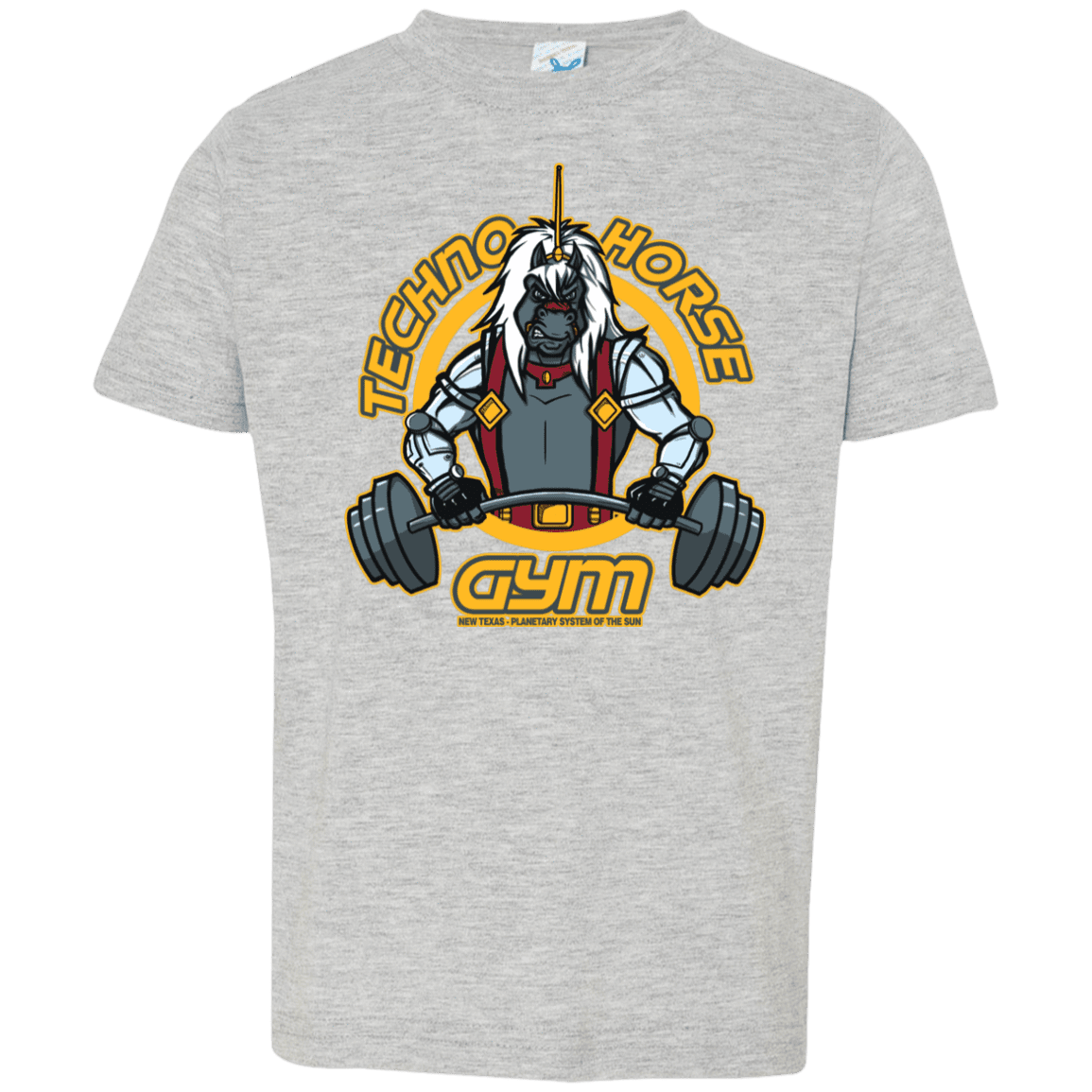 T-Shirts Heather Grey / 2T Techno Horse Gym Toddler Premium T-Shirt