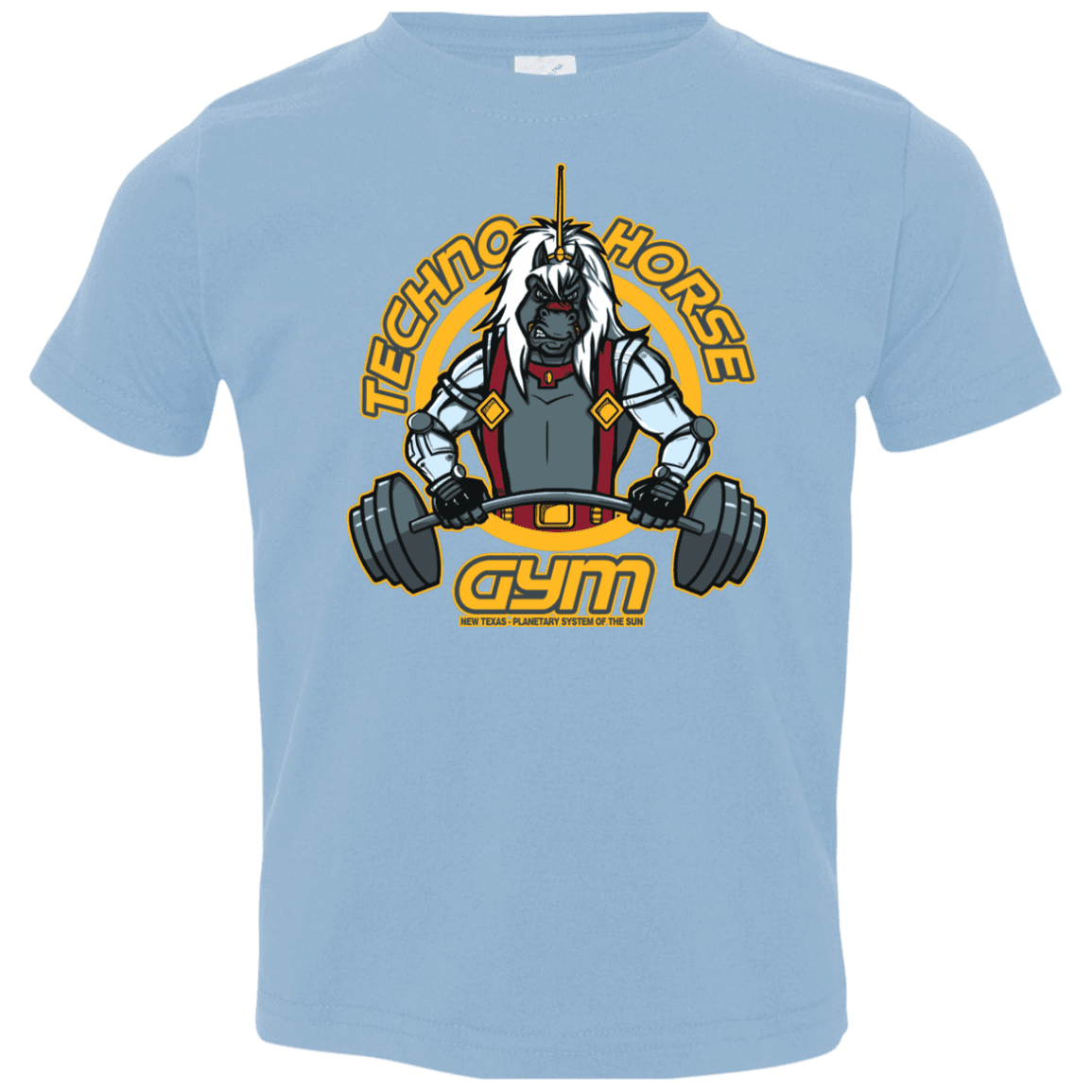 T-Shirts Light Blue / 2T Techno Horse Gym Toddler Premium T-Shirt