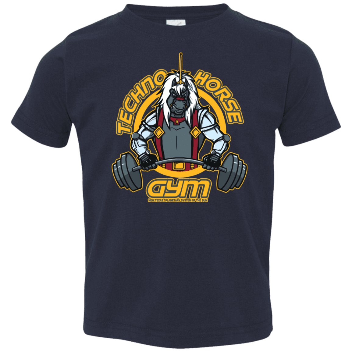 T-Shirts Navy / 2T Techno Horse Gym Toddler Premium T-Shirt