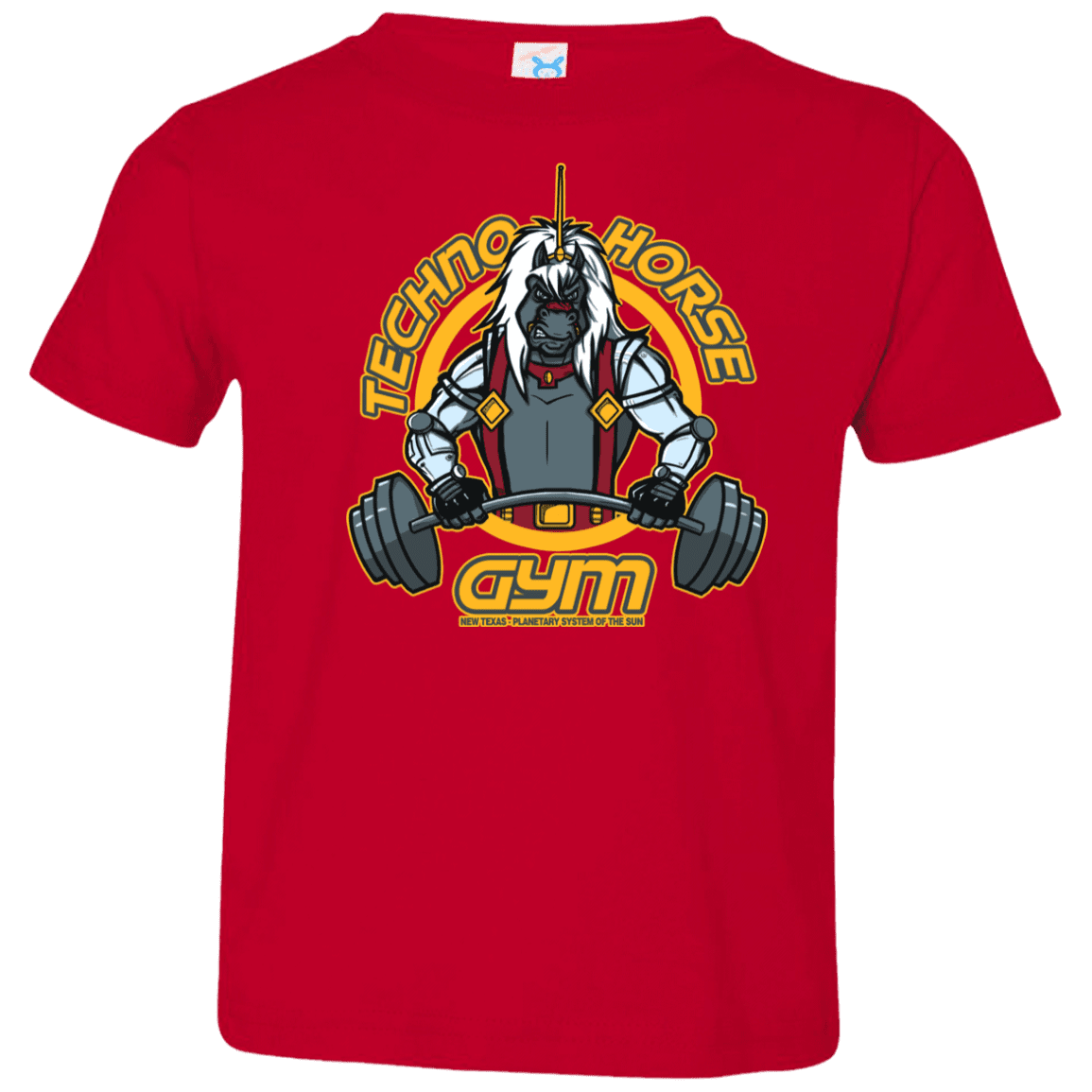 T-Shirts Red / 2T Techno Horse Gym Toddler Premium T-Shirt