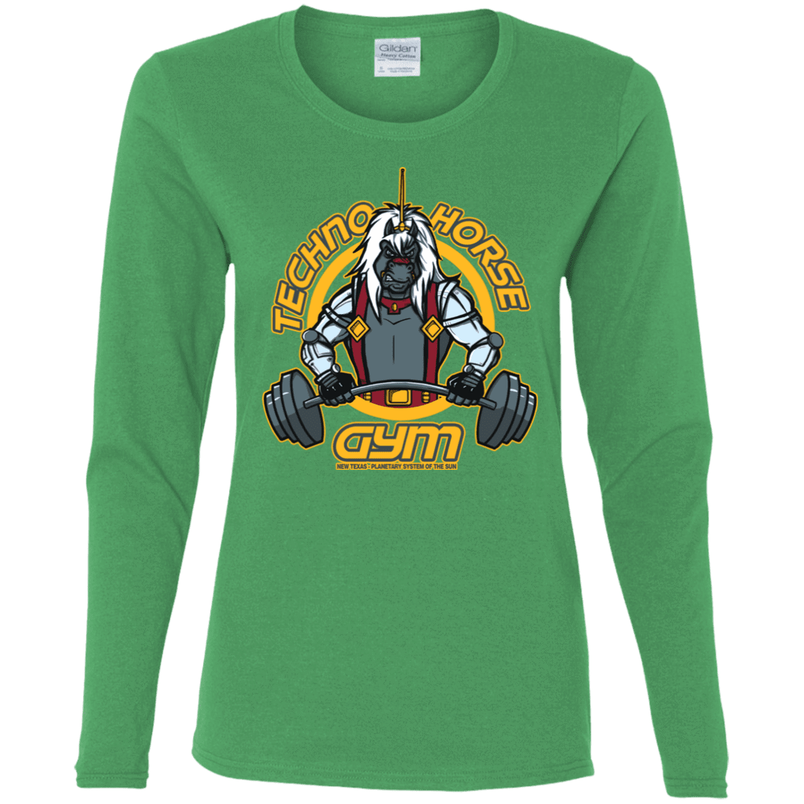 T-Shirts Irish Green / S Techno Horse Gym Women's Long Sleeve T-Shirt