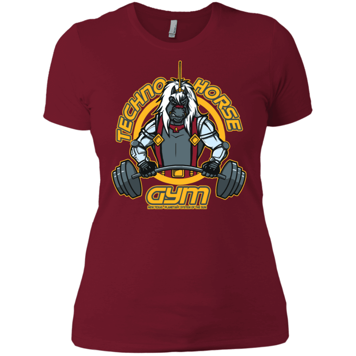 T-Shirts Scarlet / S Techno Horse Gym Women's Premium T-Shirt