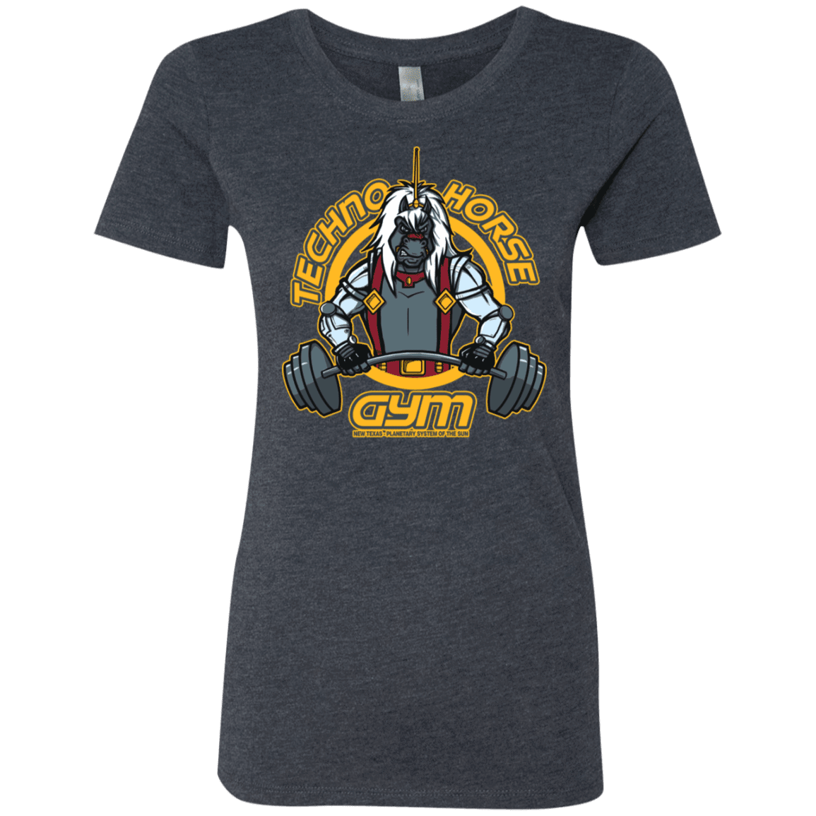 T-Shirts Vintage Navy / S Techno Horse Gym Women's Triblend T-Shirt