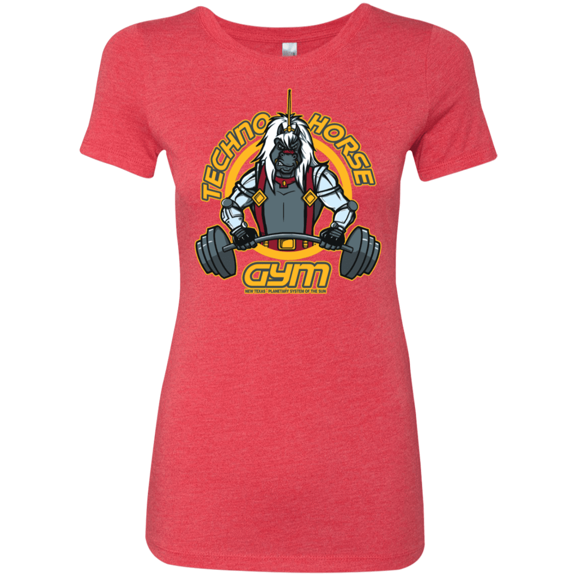 T-Shirts Vintage Red / S Techno Horse Gym Women's Triblend T-Shirt