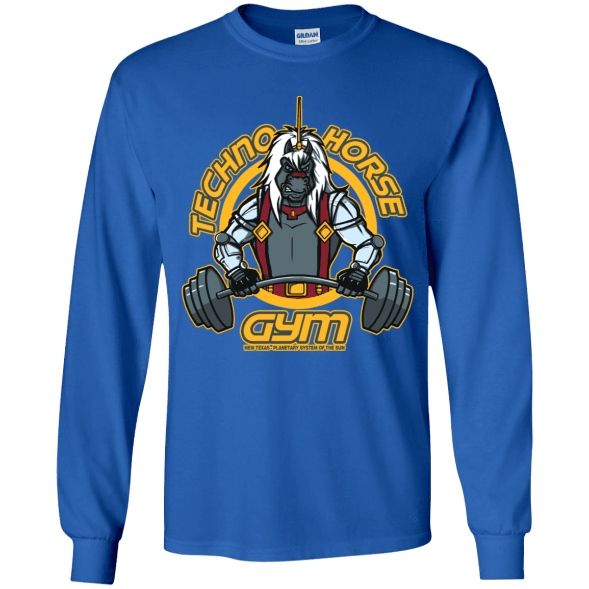 T-Shirts Royal / YS Techno Horse Gym Youth Long Sleeve T-Shirt
