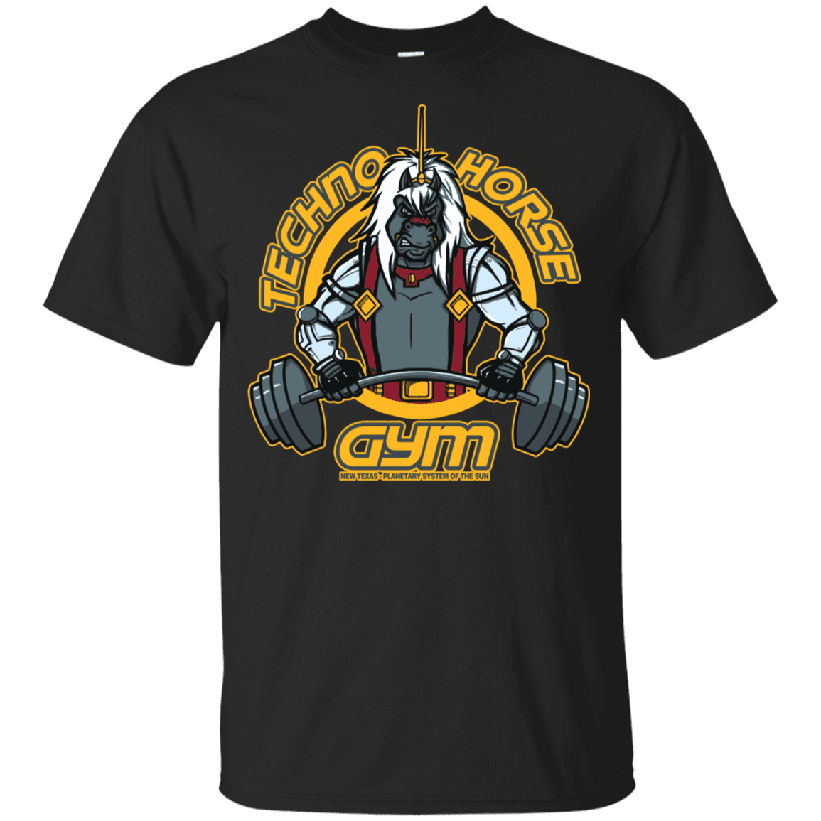 T-Shirts Black / YXS Techno Horse Gym Youth T-Shirt