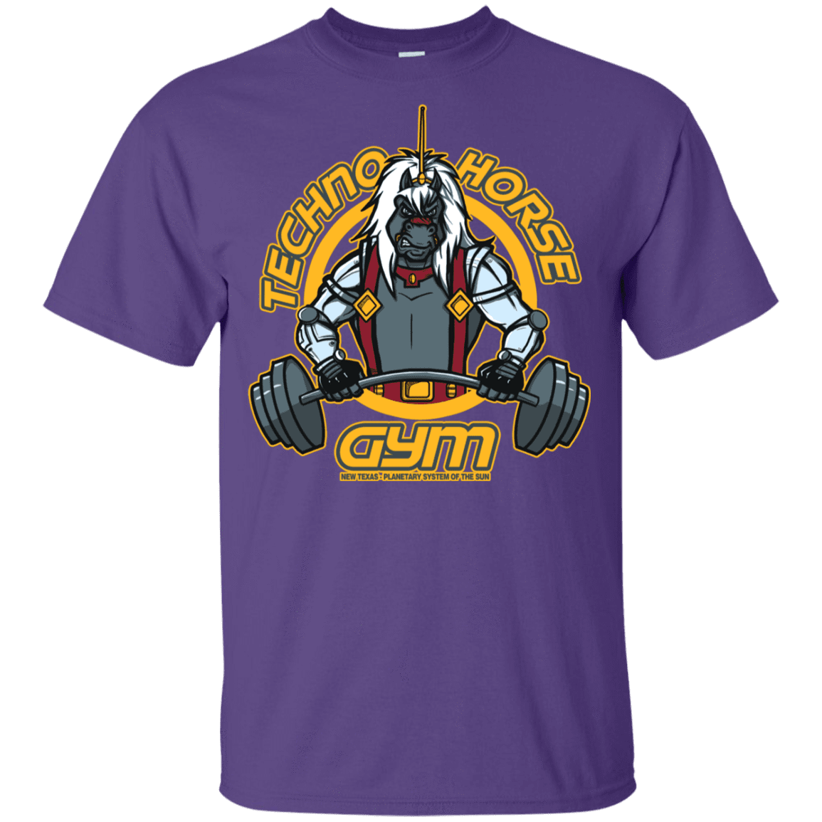 T-Shirts Purple / YXS Techno Horse Gym Youth T-Shirt