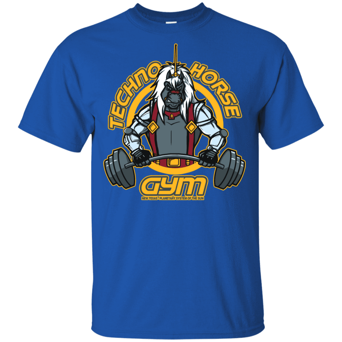 T-Shirts Royal / YXS Techno Horse Gym Youth T-Shirt