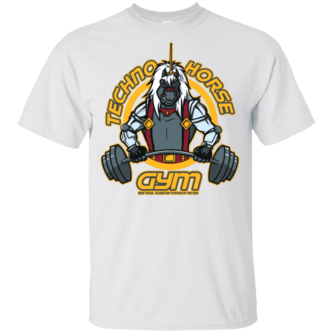 T-Shirts White / YXS Techno Horse Gym Youth T-Shirt