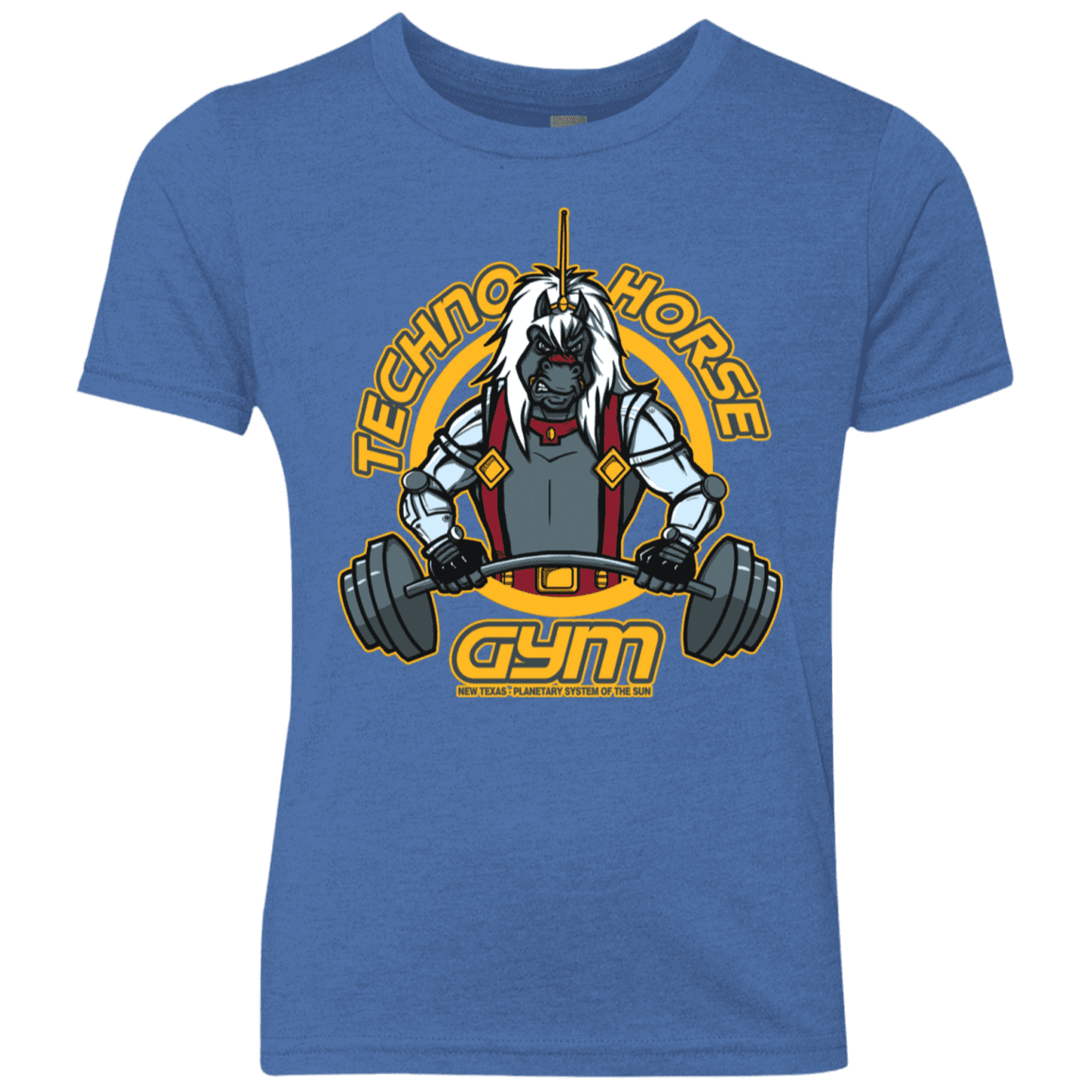 T-Shirts Vintage Royal / YXS Techno Horse Gym Youth Triblend T-Shirt