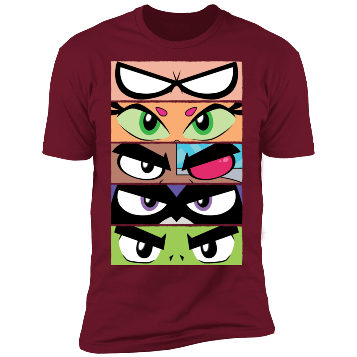 T-Shirts Cardinal / S Teen Titans GO Eyes Men's Premium T-Shirt