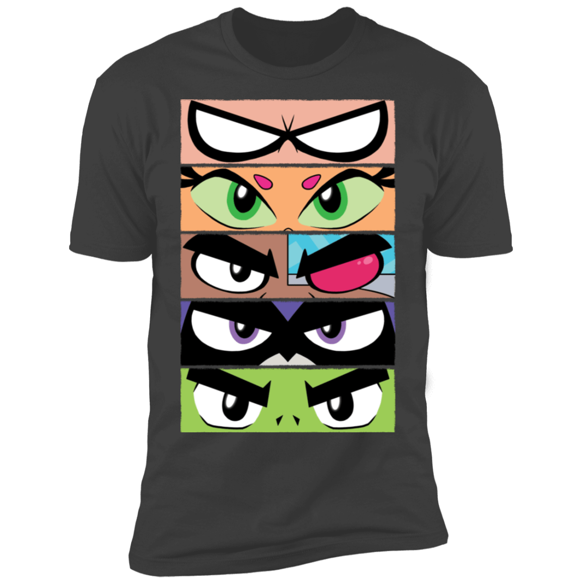 T-Shirts Heavy Metal / S Teen Titans GO Eyes Men's Premium T-Shirt
