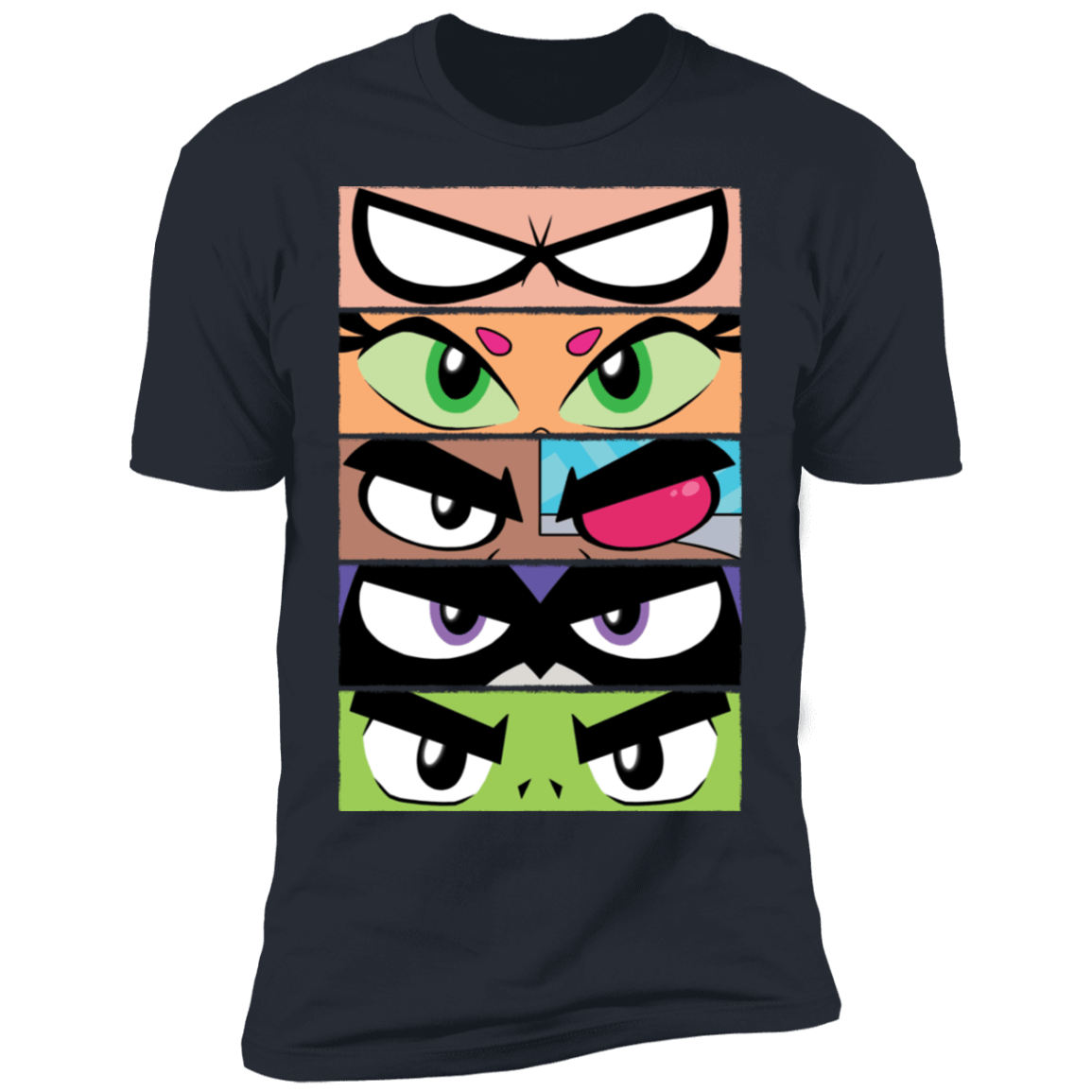 T-Shirts Indigo / S Teen Titans GO Eyes Men's Premium T-Shirt
