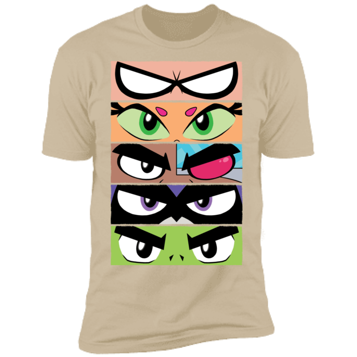 T-Shirts Sand / S Teen Titans GO Eyes Men's Premium T-Shirt