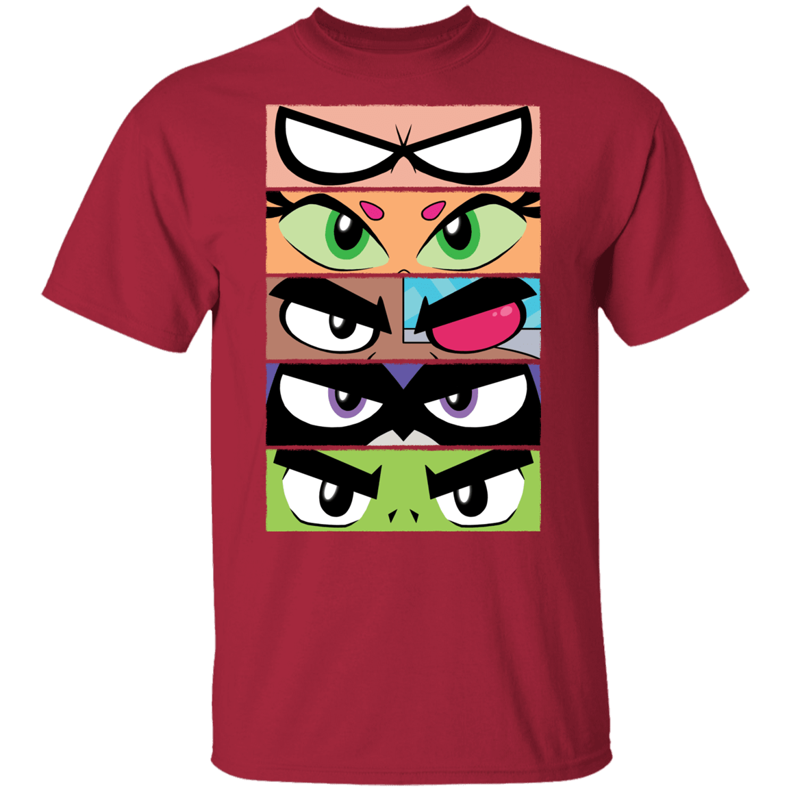 T-Shirts Cardinal / YXS Teen Titans GO Eyes Youth T-Shirt