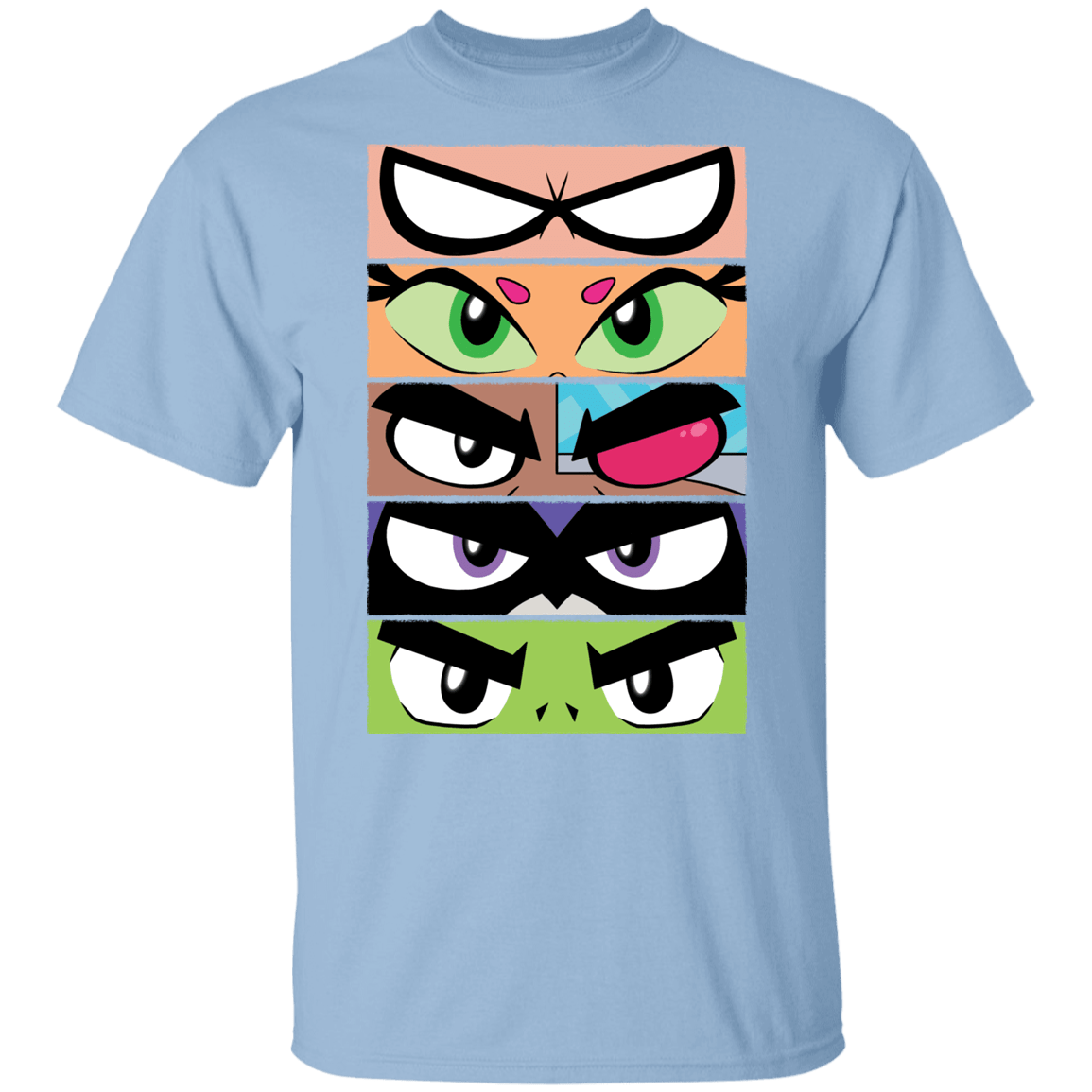 T-Shirts Light Blue / YXS Teen Titans GO Eyes Youth T-Shirt