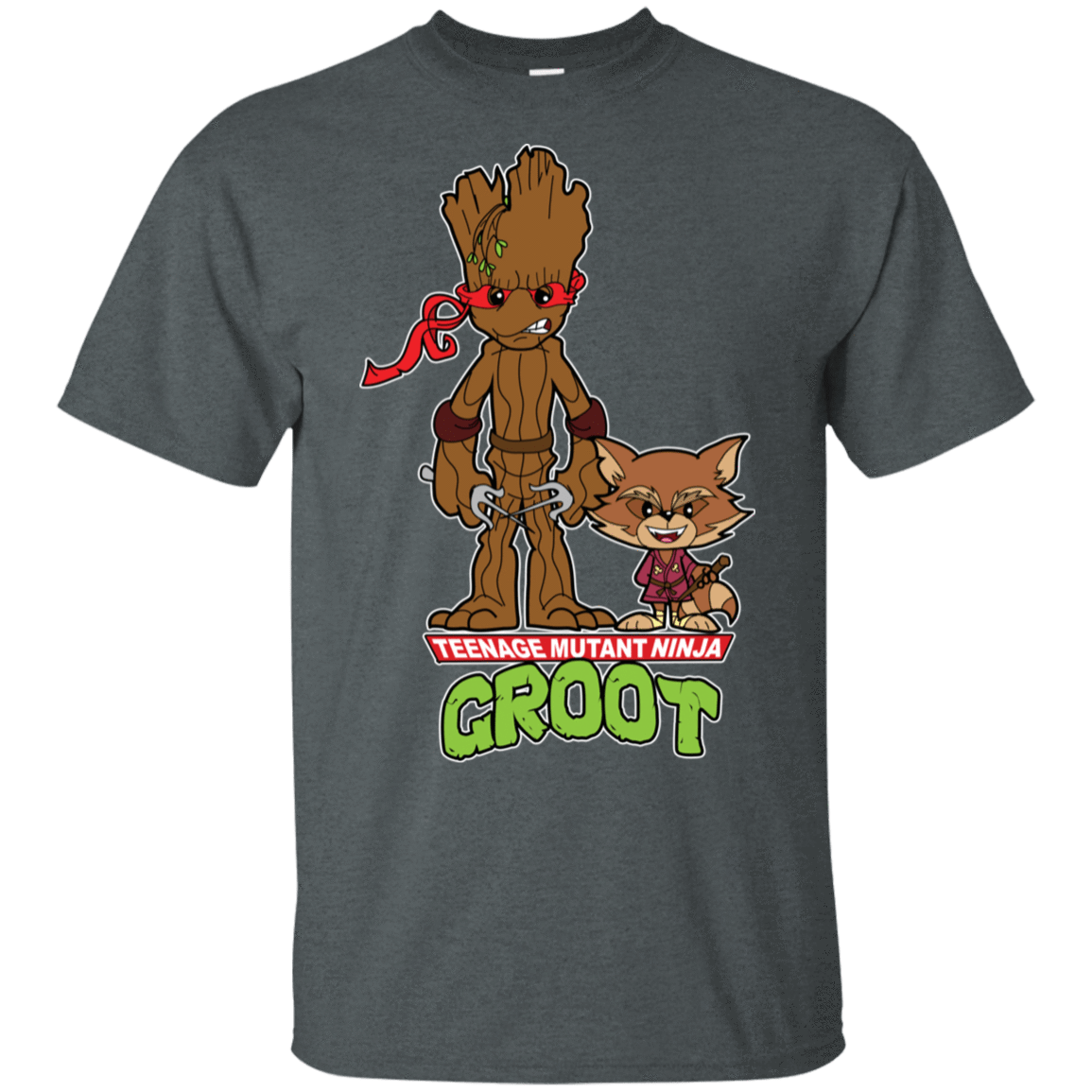 T-Shirts Dark Heather / S Teenage Mutant Ninja Groot T-Shirt