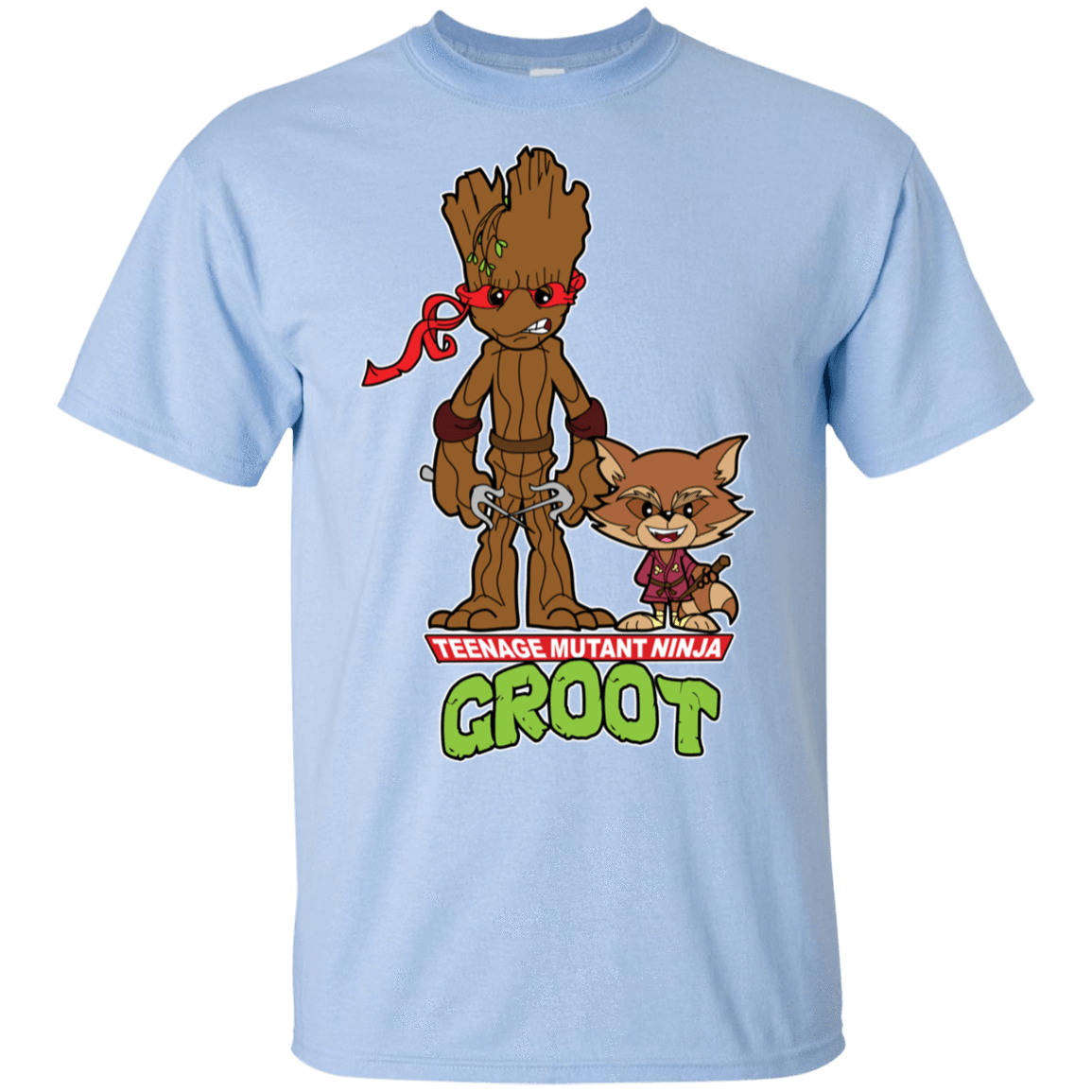 T-Shirts Light Blue / S Teenage Mutant Ninja Groot T-Shirt