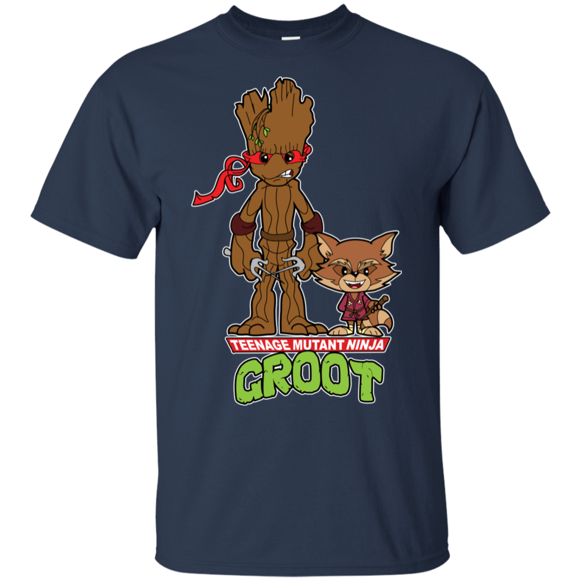T-Shirts Navy / S Teenage Mutant Ninja Groot T-Shirt