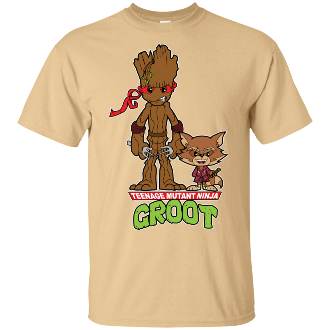 T-Shirts Vegas Gold / S Teenage Mutant Ninja Groot T-Shirt