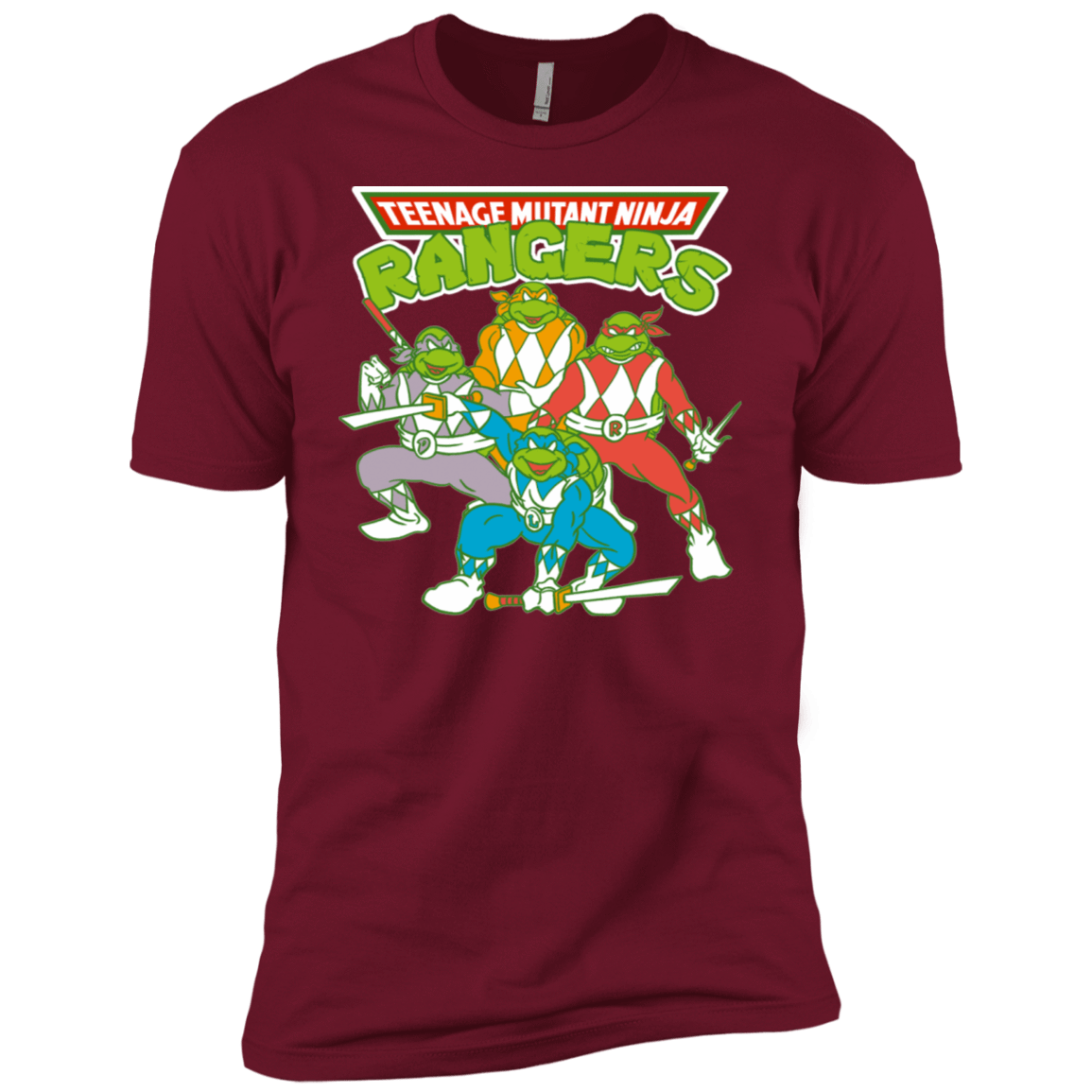 T-Shirts Cardinal / X-Small Teenage Mutant Ninja Rangers Men's Premium T-Shirt
