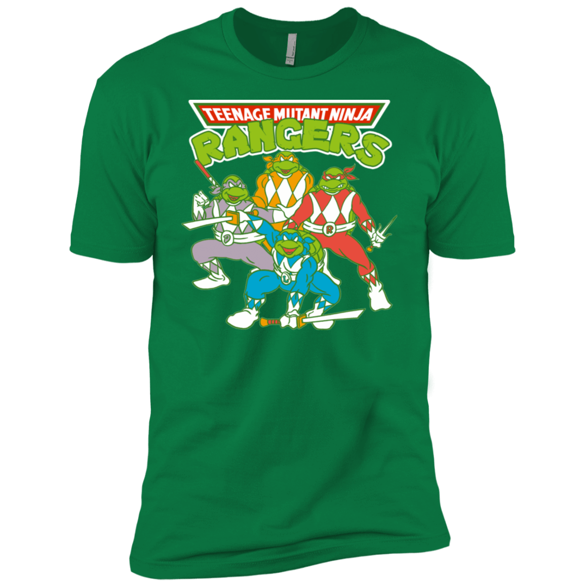 T-Shirts Kelly Green / X-Small Teenage Mutant Ninja Rangers Men's Premium T-Shirt