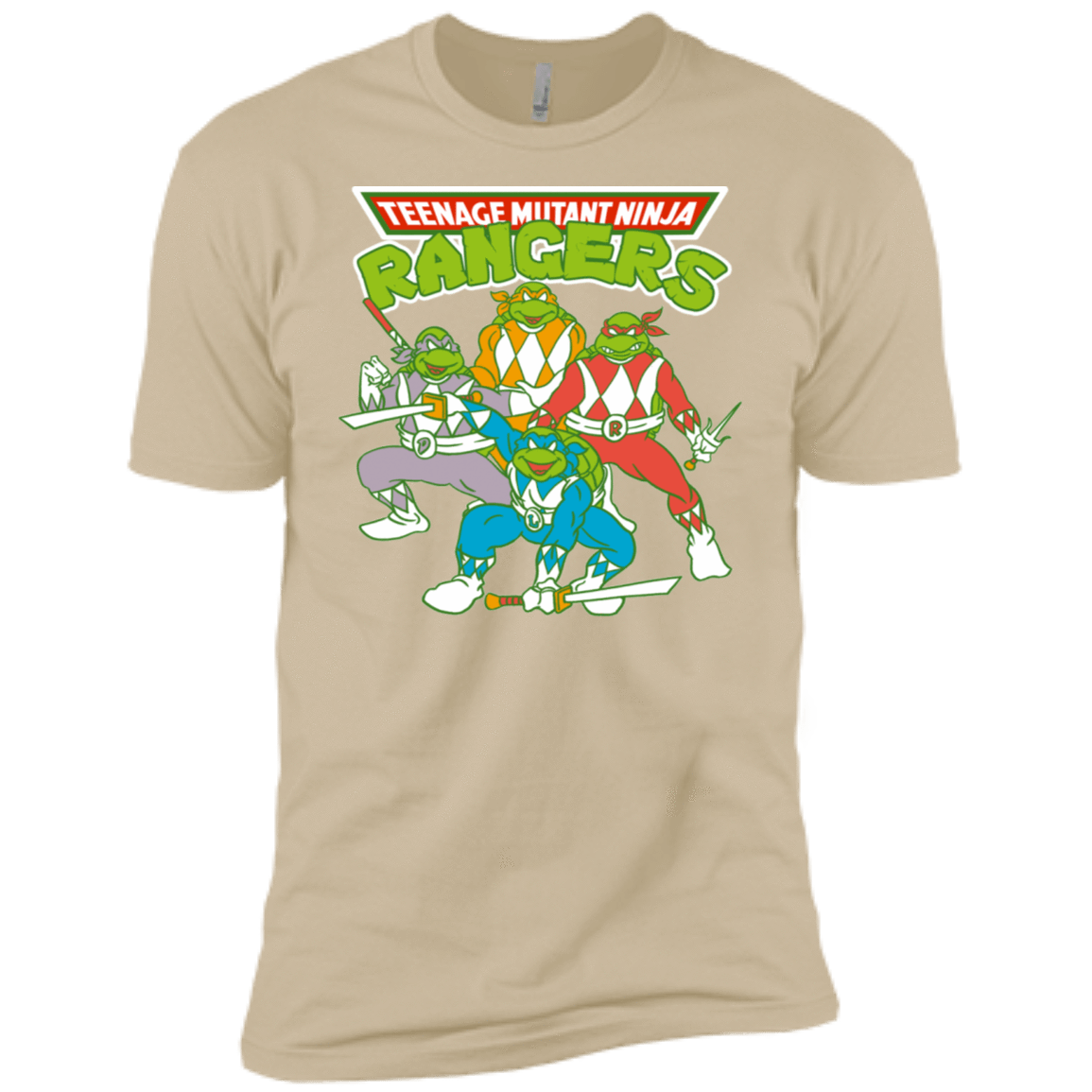 T-Shirts Sand / X-Small Teenage Mutant Ninja Rangers Men's Premium T-Shirt