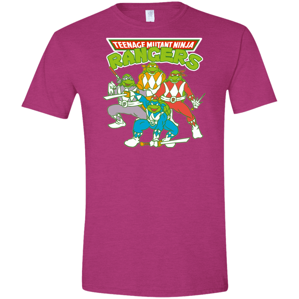 T-Shirts Antique Heliconia / S Teenage Mutant Ninja Rangers Men's Semi-Fitted Softstyle