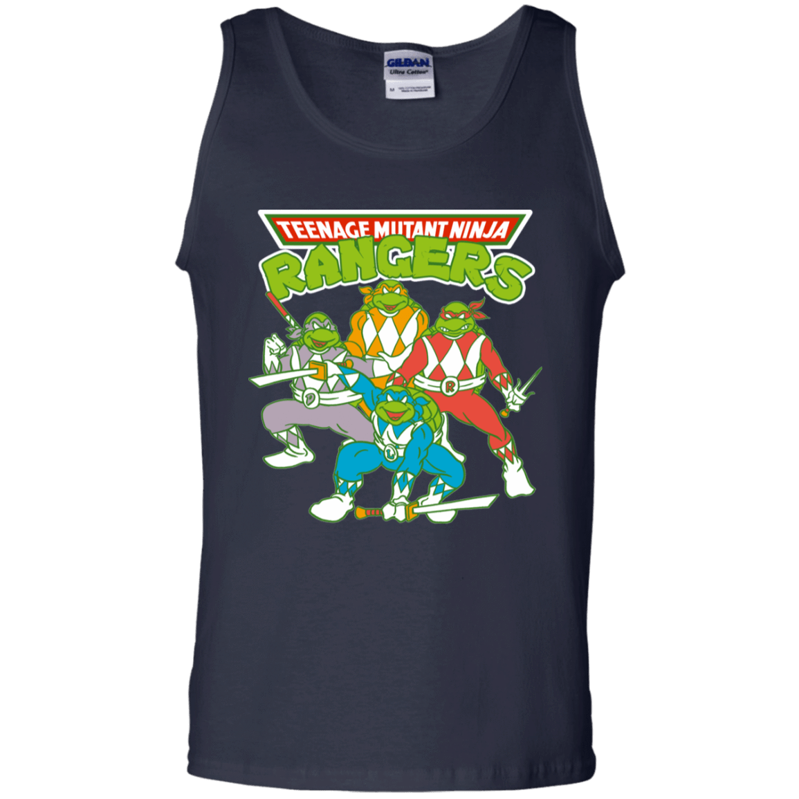 T-Shirts Navy / S Teenage Mutant Ninja Rangers Men's Tank Top