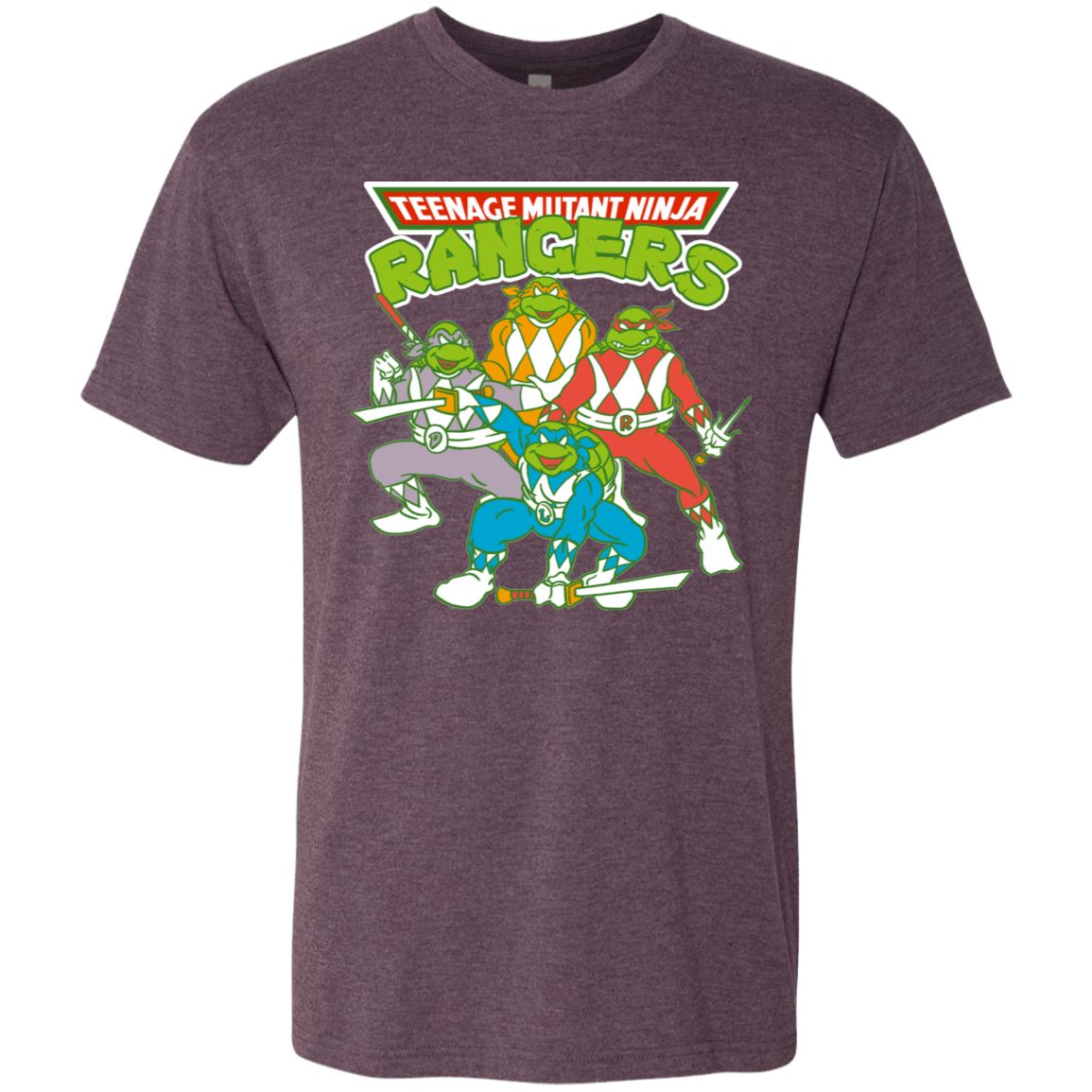 T-Shirts Vintage Purple / S Teenage Mutant Ninja Rangers Men's Triblend T-Shirt