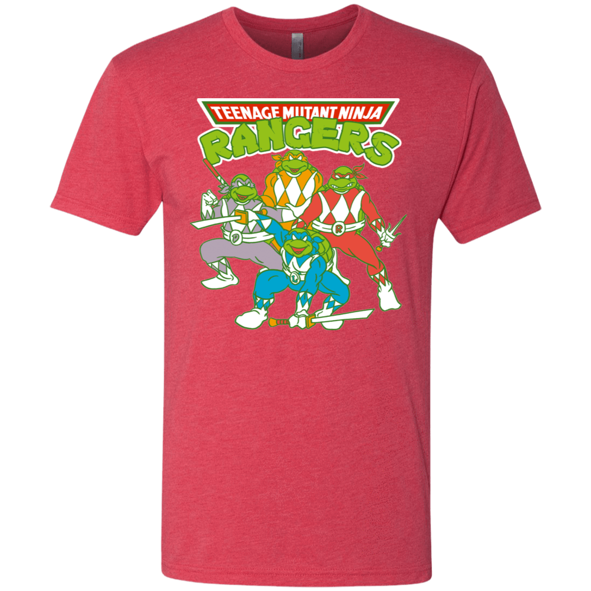 T-Shirts Vintage Red / S Teenage Mutant Ninja Rangers Men's Triblend T-Shirt