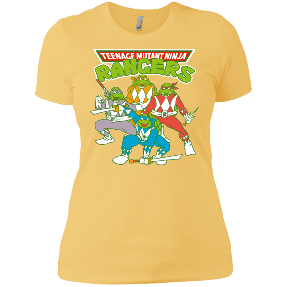 T-Shirts Banana Cream/ / X-Small Teenage Mutant Ninja Rangers Women's Premium T-Shirt