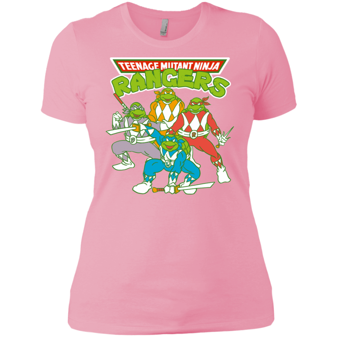 T-Shirts Light Pink / X-Small Teenage Mutant Ninja Rangers Women's Premium T-Shirt