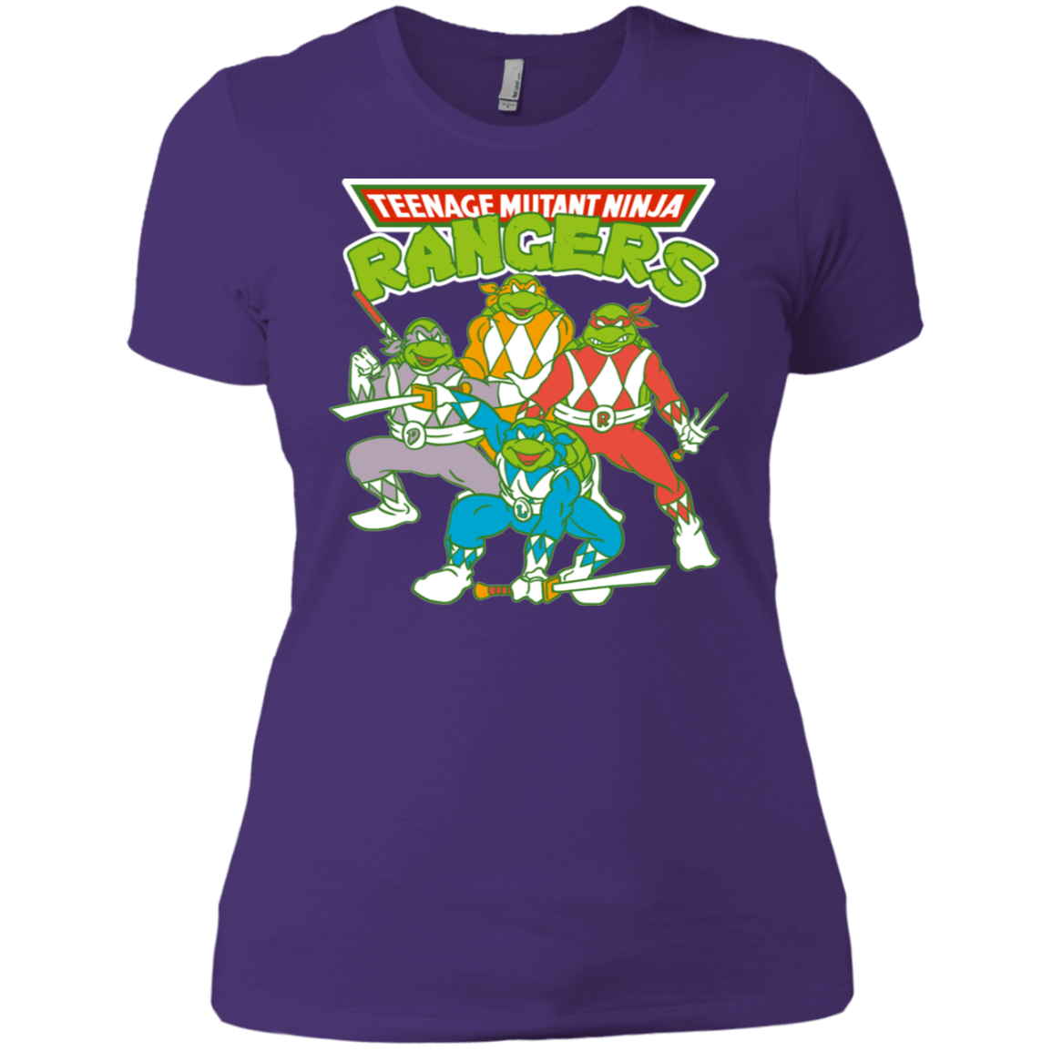 T-Shirts Purple Rush/ / X-Small Teenage Mutant Ninja Rangers Women's Premium T-Shirt