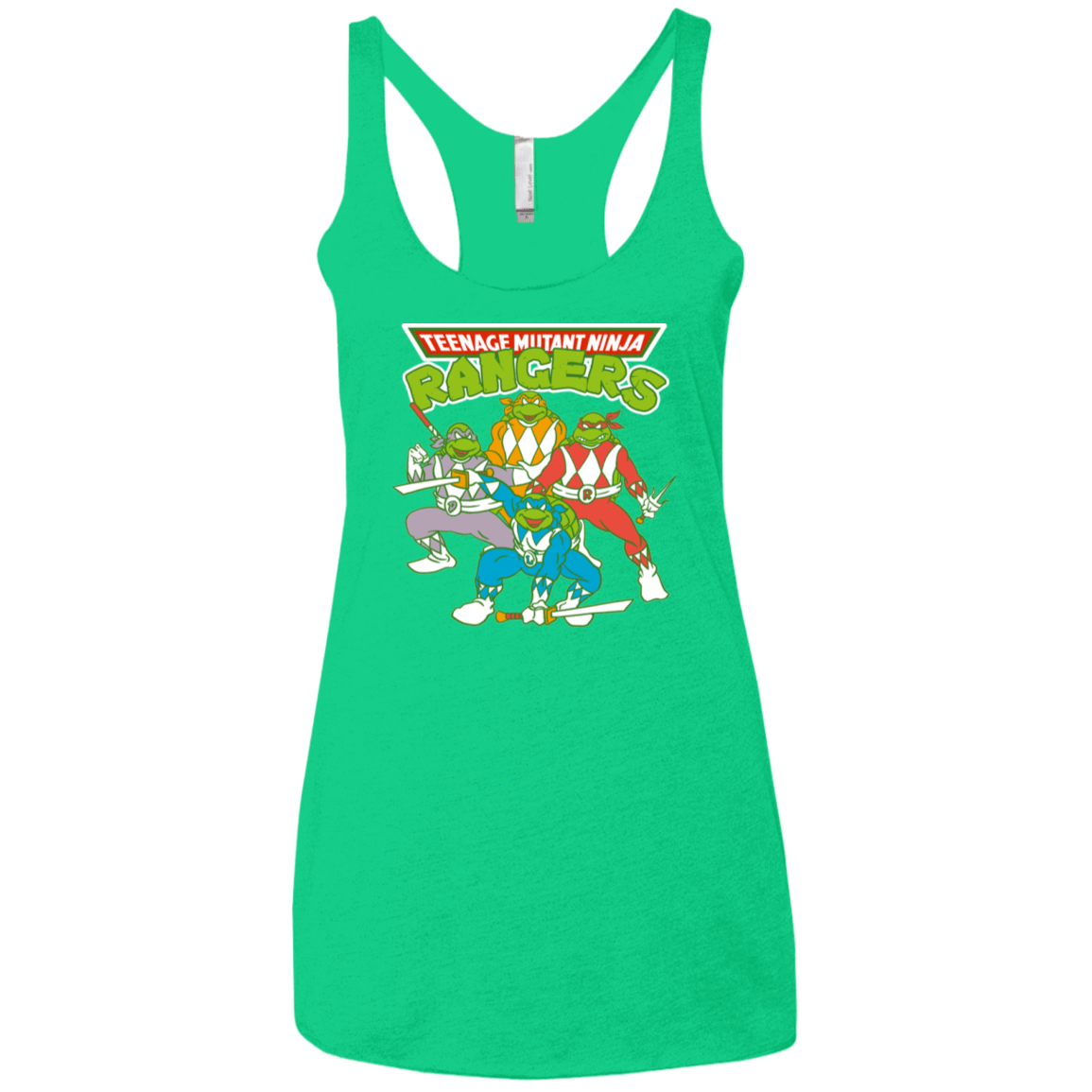 T-Shirts Envy / X-Small Teenage Mutant Ninja Rangers Women's Triblend Racerback Tank