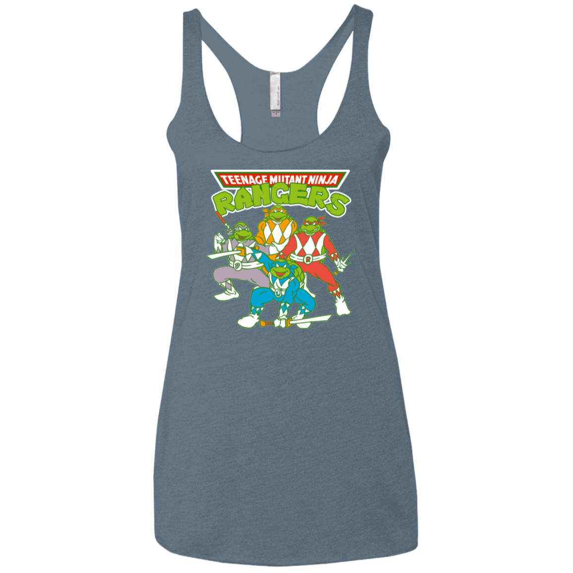 T-Shirts Indigo / X-Small Teenage Mutant Ninja Rangers Women's Triblend Racerback Tank
