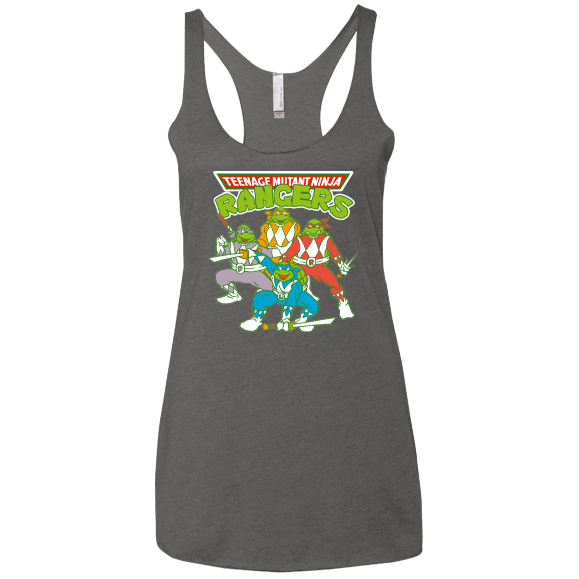 T-Shirts Premium Heather / X-Small Teenage Mutant Ninja Rangers Women's Triblend Racerback Tank