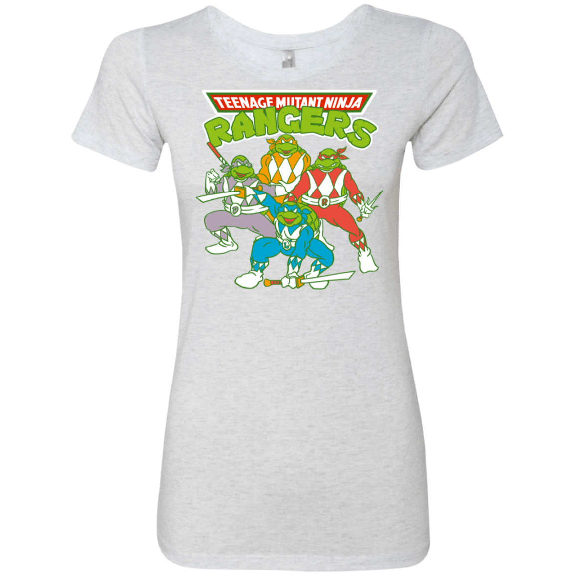 T-Shirts Heather White / S Teenage Mutant Ninja Rangers Women's Triblend T-Shirt